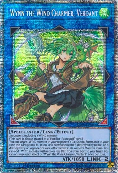 Wynn the Wind Charmer Verdant Starlight Rare Rising Rampage Yu-Gi-Oh! card