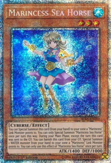 Marincess Sea Horse Starlight Rare Rising Rampage Yu-Gi-Oh! card