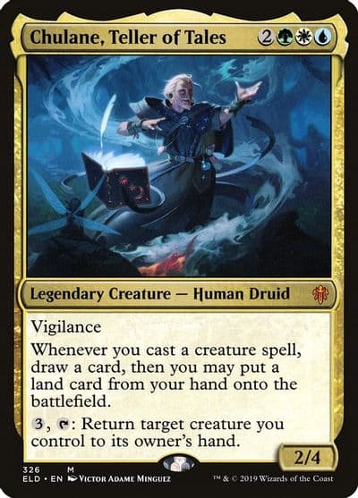 Chulane Teller of Tales Throne of Eldraine Magic card