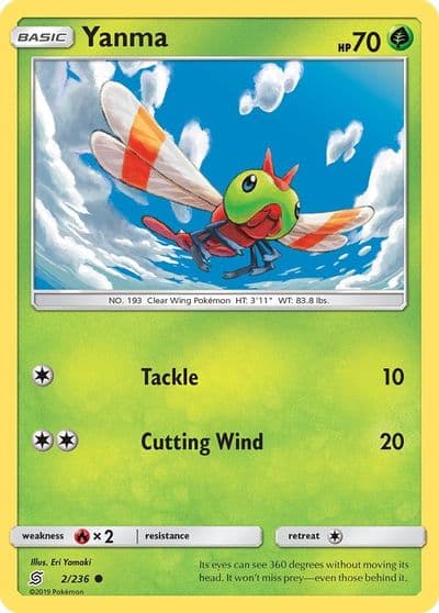 Yanma SM - Unified Minds Pokemon card