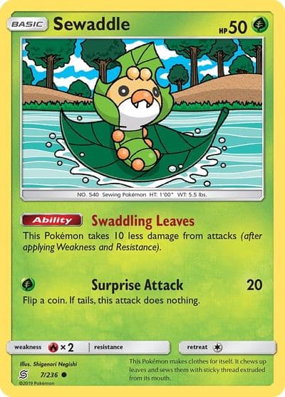 Sewaddle (7) SM - Unified Minds Pokemon card