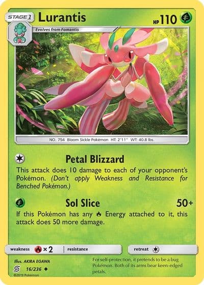 Lurantis SM - Unified Minds Pokemon card