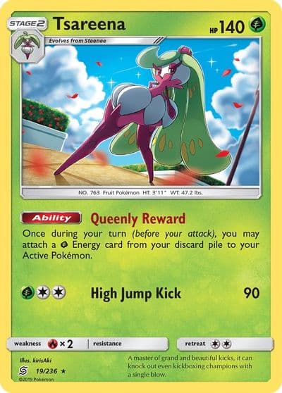 Tsareena SM - Unified Minds Pokemon card