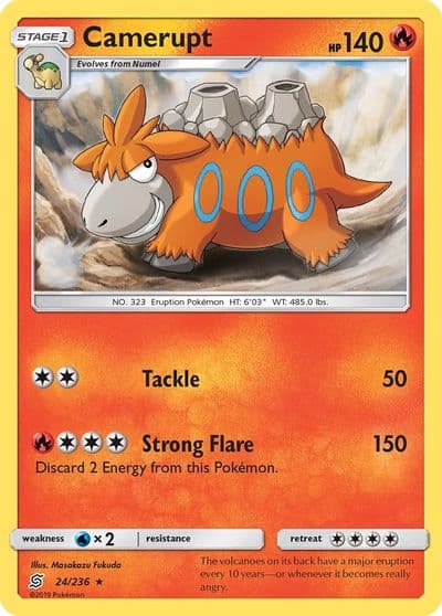 Camerupt SM - Unified Minds Pokemon card