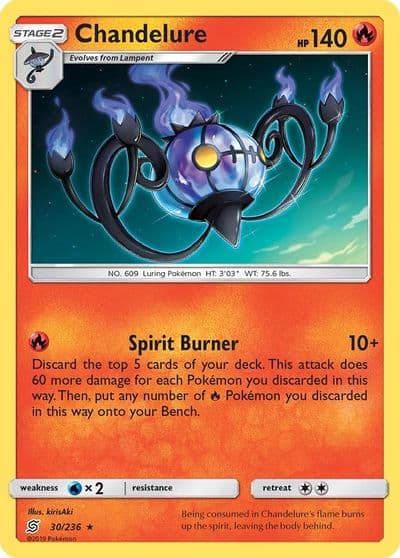 Chandelure SM - Unified Minds Pokemon card