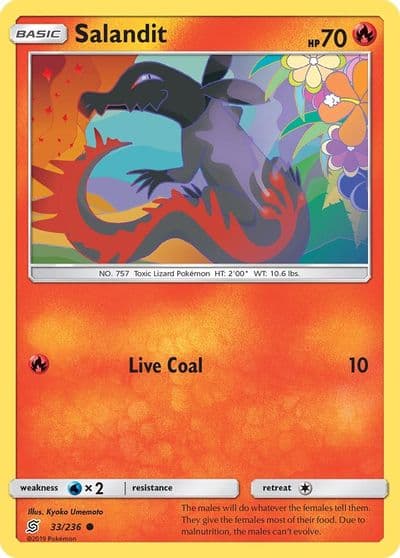 Salandit (33) SM - Unified Minds Pokemon card