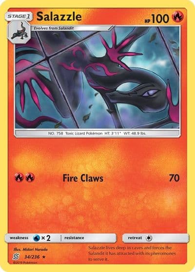 Salazzle (#7 Charizard Stamped) Battle Academy Pokemon card