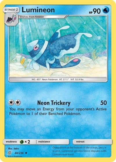 Lumineon SM - Unified Minds Pokemon card