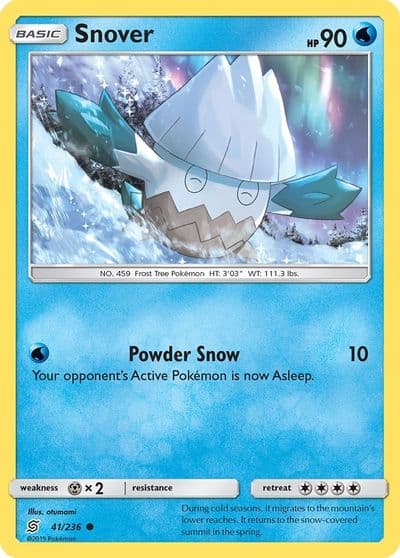 Snover SM - Unified Minds Pokemon card