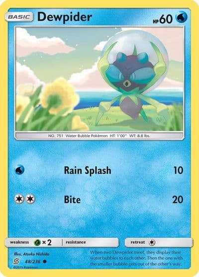 Dewpider SM - Unified Minds Pokemon card