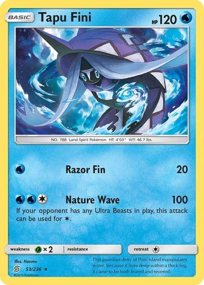 Tapu Fini SM - Unified Minds Pokemon card