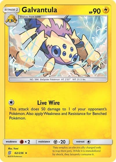 Galvantula SM - Unified Minds Pokemon card