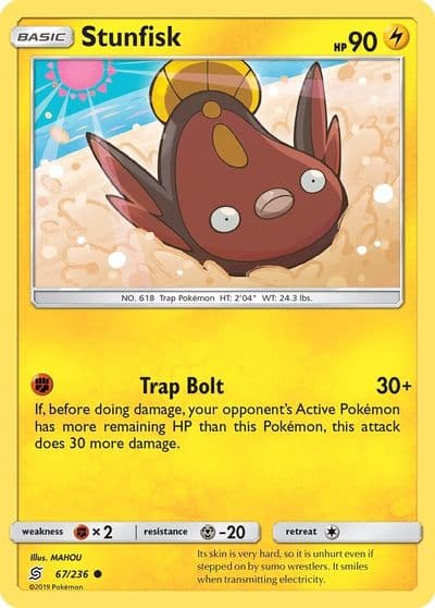 Stunfisk SM - Unified Minds Pokemon card