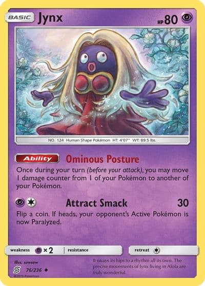 Jynx SM - Unified Minds Pokemon card
