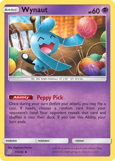 Wynaut SM - Unified Minds Pokemon card