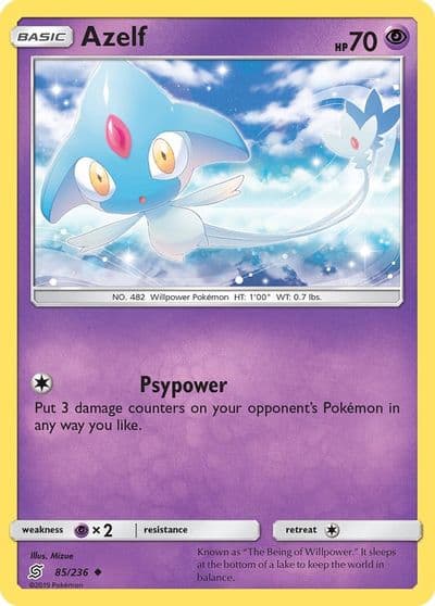 Azelf SM - Unified Minds Pokemon card