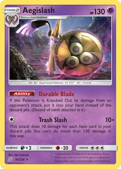 Aegislash SM - Unified Minds Pokemon card