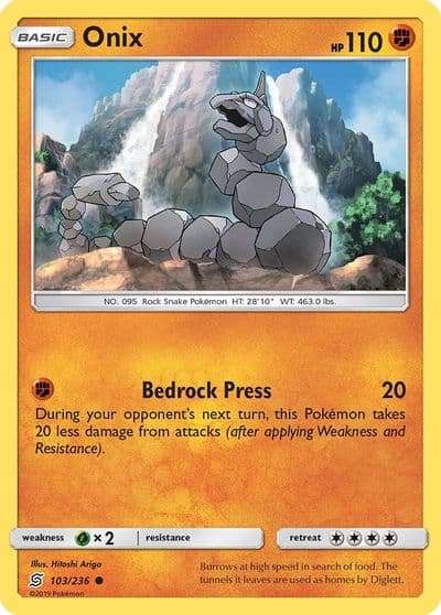 Onix SM - Unified Minds Pokemon card