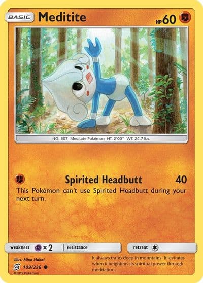 Meditite SM - Unified Minds Pokemon card