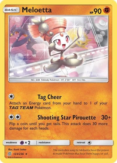 Meloetta SM - Unified Minds Pokemon card