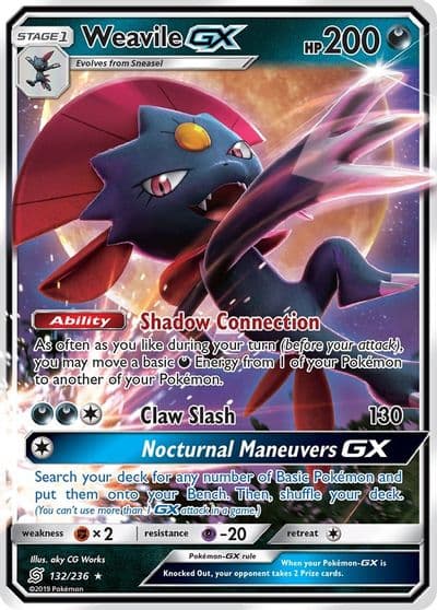 Weavile GX SM - Unified Minds Pokemon card