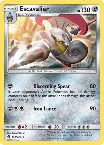 Escavalier SM - Unified Minds Pokemon card