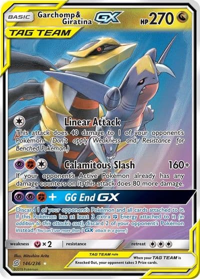 Garchomp & Giratina GX SM - Unified Minds Pokemon card