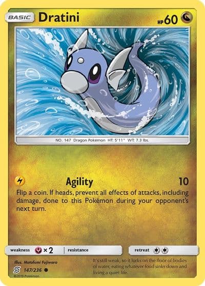 Dratini (147) SM - Unified Minds Pokemon card
