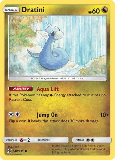 Dratini (148) SM - Unified Minds Pokemon card