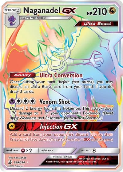 Naganadel GX (Secret) SM - Unified Minds Pokemon card