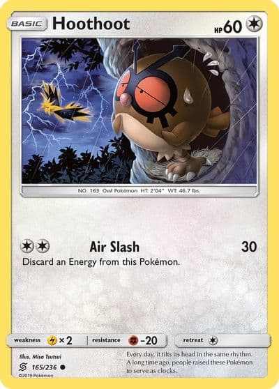 Hoothoot SM - Unified Minds Pokemon card