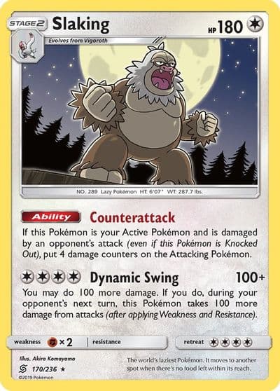 Slaking SM - Unified Minds Pokemon card