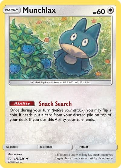 Munchlax SM - Unified Minds Pokemon card