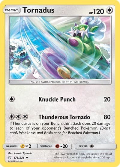 Tornadus SM - Unified Minds Pokemon card