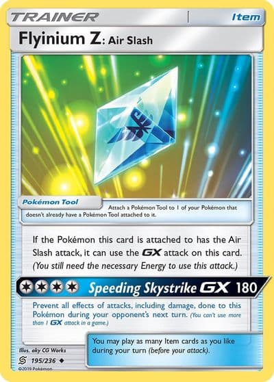 Flyinium Z: Air Slash SM - Unified Minds Pokemon card