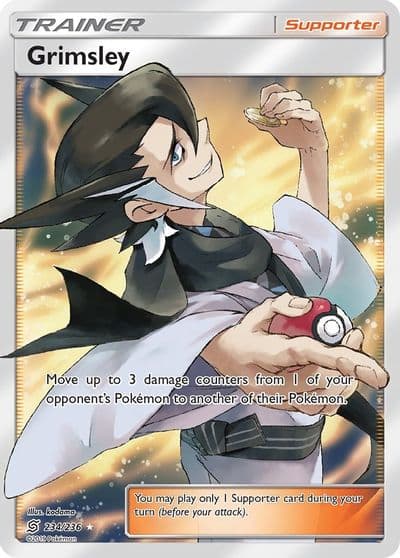 Grimsley (Full Art) SM - Unified Minds Pokemon card