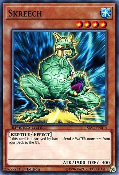 Skreech Speed Duel: Scars of Battle Yu-Gi-Oh! card