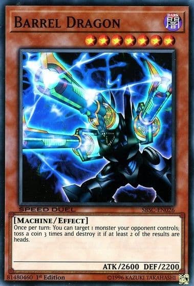 Barrel Dragon Speed Duel: Scars of Battle Yu-Gi-Oh! card