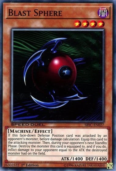 Blast Sphere Speed Duel: Scars of Battle Yu-Gi-Oh! card