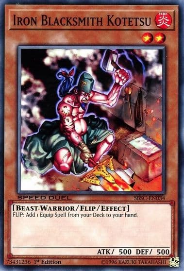 Iron Blacksmith Kotetsu Speed Duel: Scars of Battle Yu-Gi-Oh! card