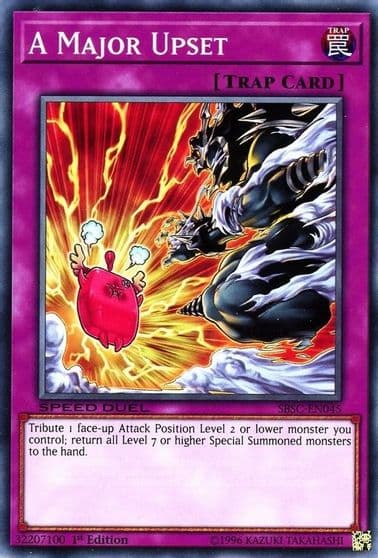 A Major Upset Speed Duel: Scars of Battle Yu-Gi-Oh! card