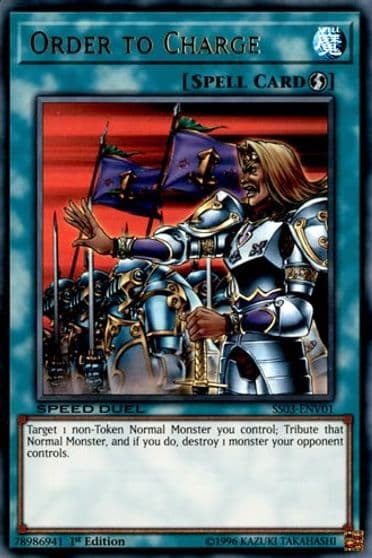Order to Charge Speed Duel Decks: Ultimate Predators Yu-Gi-Oh! card