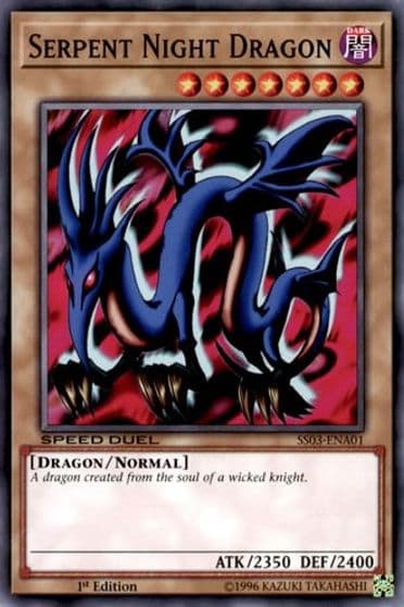 Serpent Night Dragon Speed Duel Decks: Ultimate Predators Yu-Gi-Oh! card