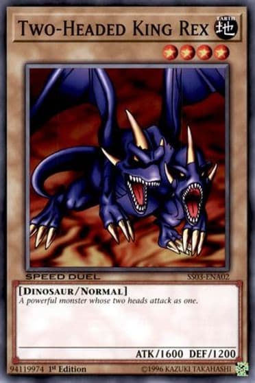 Two Headed King Rex Speed Duel Decks: Ultimate Predators Yu-Gi-Oh! card