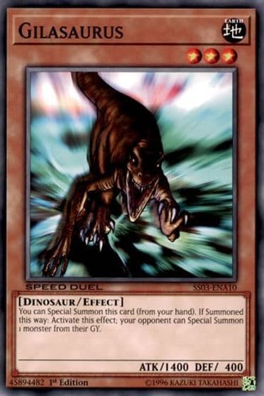 Gilasaurus Speed Duel Decks: Ultimate Predators Yu-Gi-Oh! card