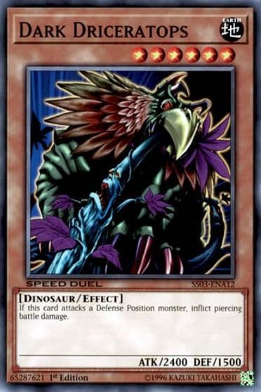 Dark Driceratops Speed Duel Decks: Ultimate Predators Yu-Gi-Oh! card