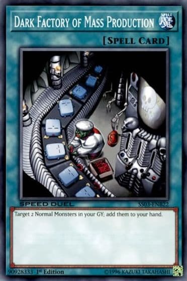 Dark Factory of Mass Production Speed Duel Decks: Ultimate Predators Yu-Gi-Oh! card