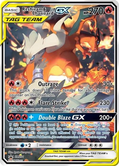 Reshiram & Charizard GX - SM201 SM Promos Pokemon card
