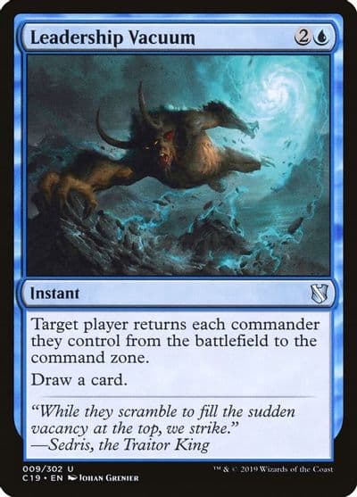 Leadership Vacuum Commander 2019 Magic card