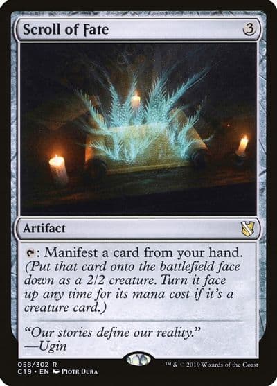 Scroll of Fate Commander 2019 Magic card